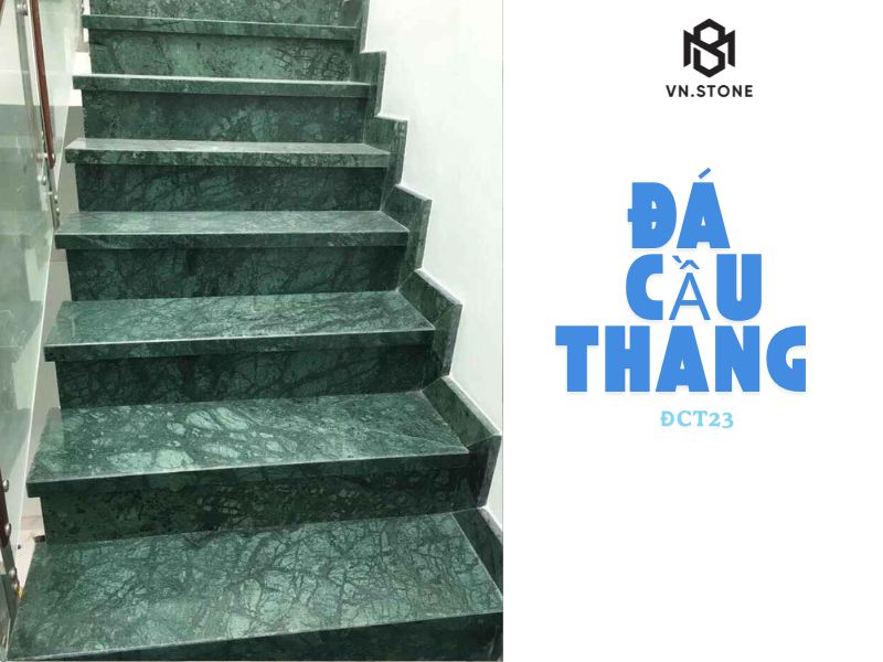 Đá cầu thang ĐCT23 4 - Tổng Kho Đá Đặc điểm nổi bật của Đá cầu thang ĐCT23 Marble Xanh Napoli