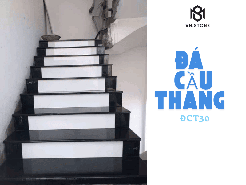 Đá cầu thang ĐCT30 4 - Tổng Kho Đá Đặc điểm nổi bật của đá cầu thang ĐCT30 granite đen