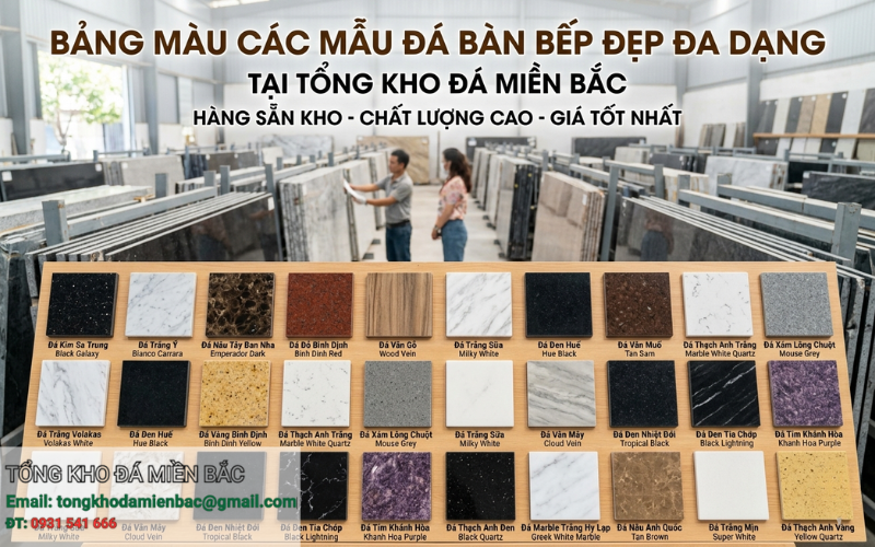 Cập nhật mẫu đá bàn bếp đẹp