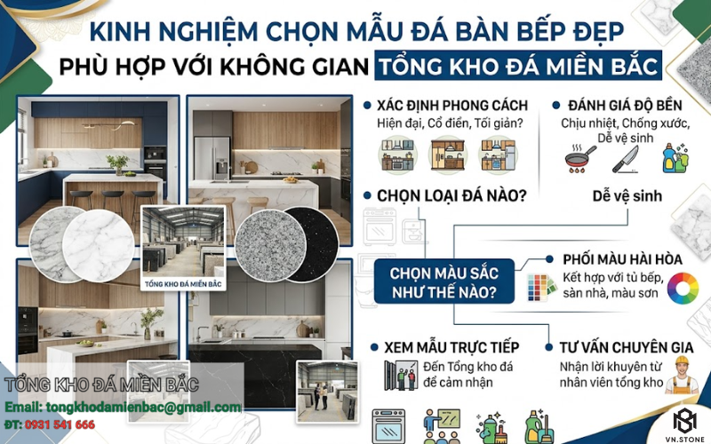 Cập nhật mẫu đá bàn bếp đẹp