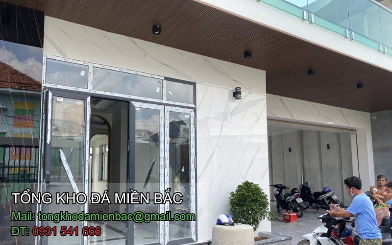 các mẫu nhà ốp đá mặt tiền