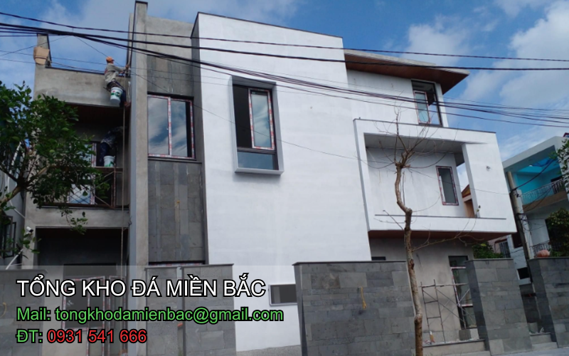 các mẫu nhà ốp đá mặt tiền