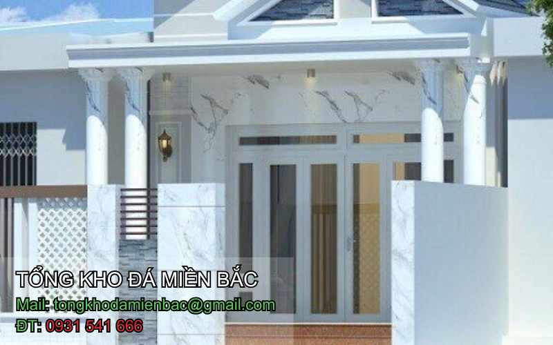 các mẫu nhà ốp đá mặt tiền