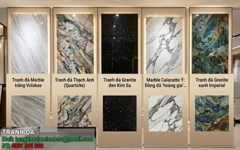 Mẫu Tranh Đá Tự Nhiên Đẹp – Sang Trọng & Đẳng Cấp!