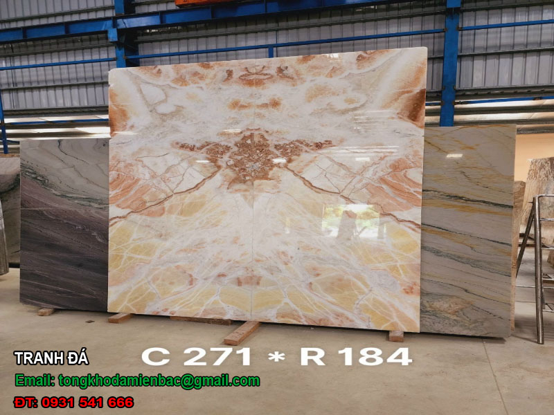 Tranh đá Ngọc cổ điển nhập khẩu Brazil cao 271 rộng 184