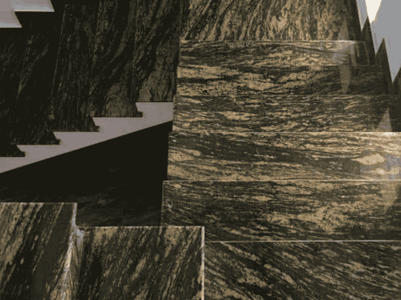 Mẫu cầu thang đá Titanium gold Granite 2 - Tổng Kho Đá Ứng dụng của cầu thang đá Titanium Gold Granite trong thiết kế