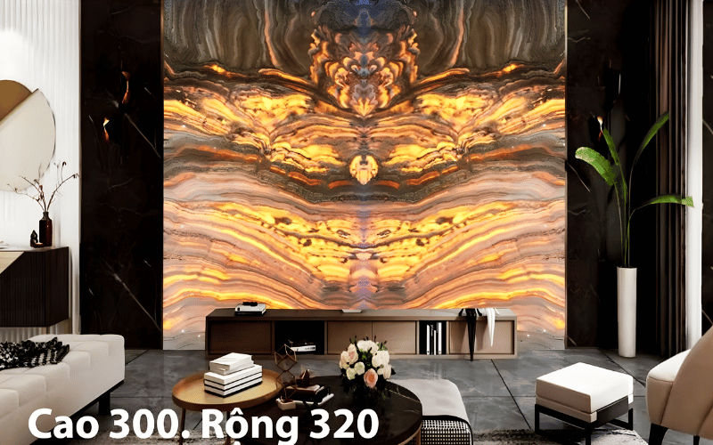 Tranh đá onyx xuyên sáng