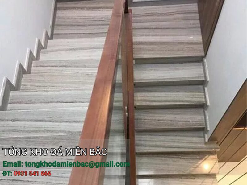 Đá cầu thang giả gỗ 