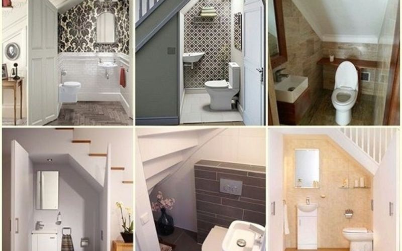 mẫu thiết kế nhà vệ sinh dưới gầm cầu thang vừa độc đáo vừa đẹp mắt 