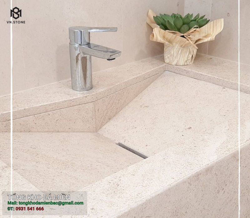 Coral cream limestone - Đá tự nhiên nhập khẩu 3 - Vinakitchen Coral cream limestone