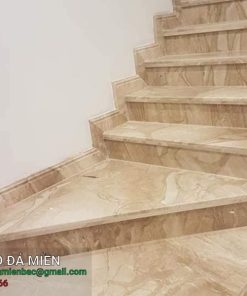 Đá cầu thang Marble kem vân sóng Daino Reale