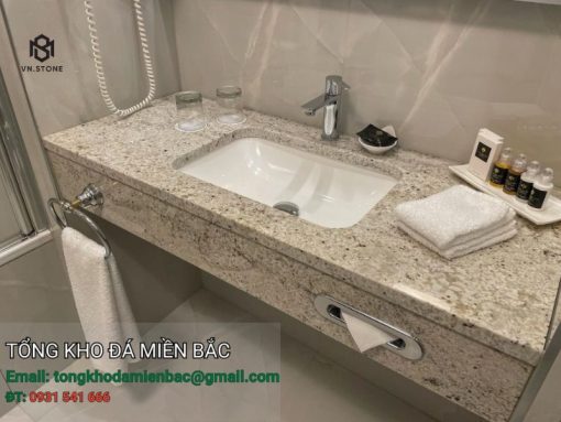 Bàn lavabo đá granite colonial white