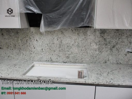 Bàn lavabo đá granite colonial white