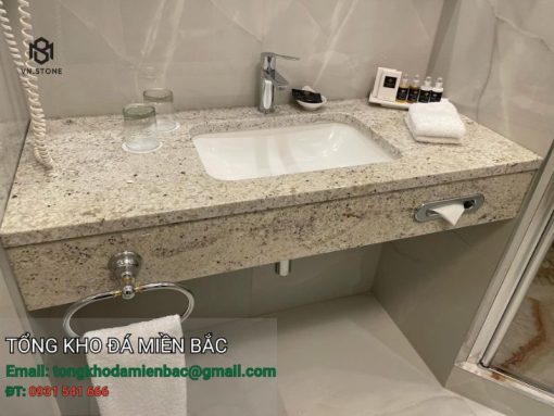 Bàn lavabo đá granite colonial white