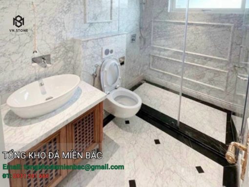 chậu lavabo đá marble trắng ý