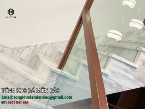 Đá cầu thang marble trắng Hy Lạp