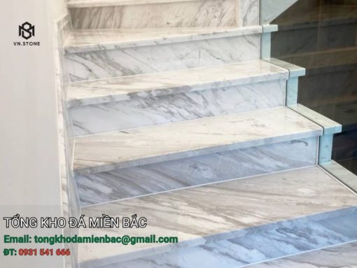 Đá cầu thang marble trắng Hy Lạp