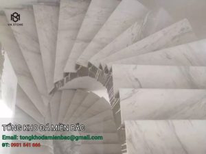 Đá cầu thang marble trắng Hy Lạp