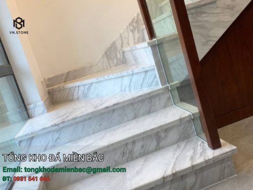 Đá cầu thang marble trắng Hy Lạp