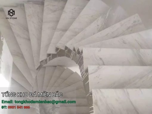 Đá cầu thang marble trắng Hy Lạp