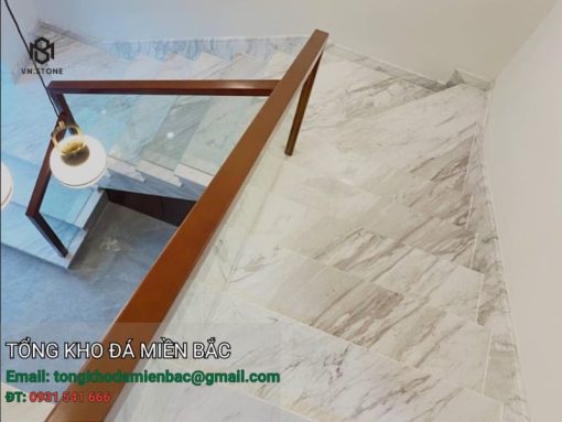 Đá cầu thang marble trắng Hy Lạp