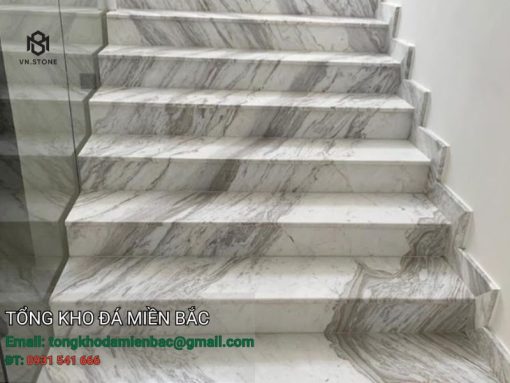 Đá cầu thang marble trắng Hy Lạp