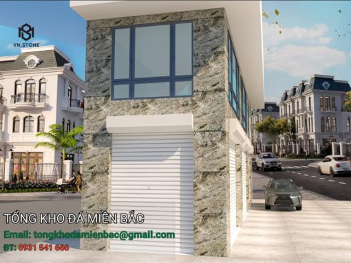 đá granite Blue Dunes ốp mặt tiền