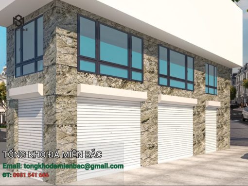 đá granite Blue Dunes ốp mặt tiền