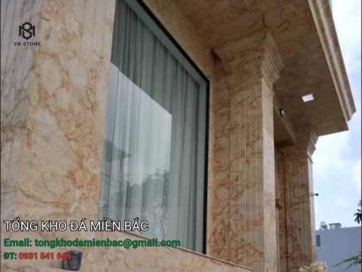 đá Marble Sky Gold ốp mặt tiền