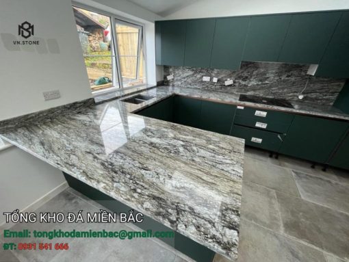 đá ốp bếp Granite Blue Dunes