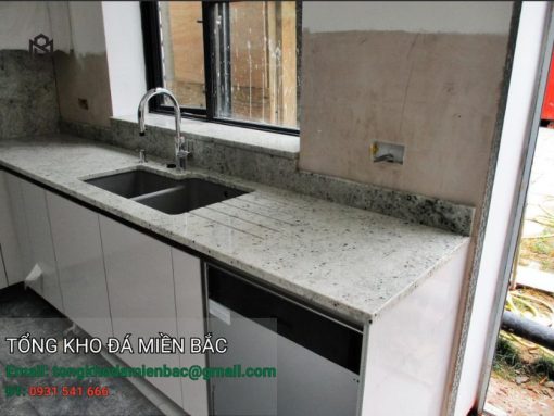 đá ốp bếp granite colonial white nhập khẩu Ấn Độ