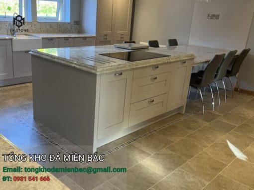 đá ốp bếp granite colonial white nhập khẩu Ấn Độ