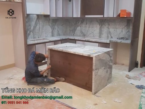 đá ốp bếp marble Calacatta