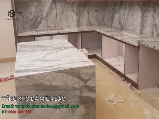 đá ốp bếp marble Calacatta