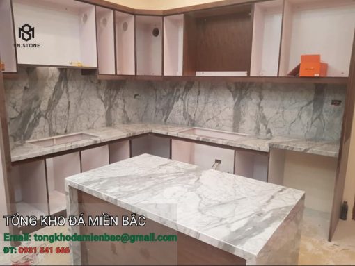 đá ốp bếp marble Calacatta