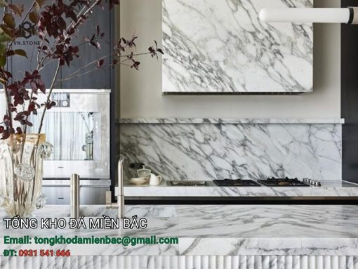 đá ốp bếp marble Calacatta