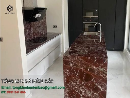 đá ốp bếp marble Rosso Levanto