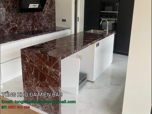 đá ốp bếp marble Rosso Levanto