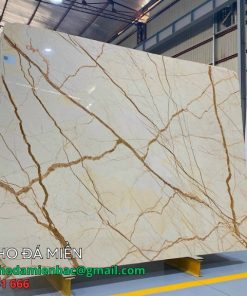 Đá ốp mặt tiền Marble Sky Gold