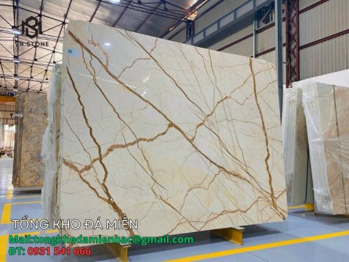 Đá ốp mặt tiền Marble Sky Gold