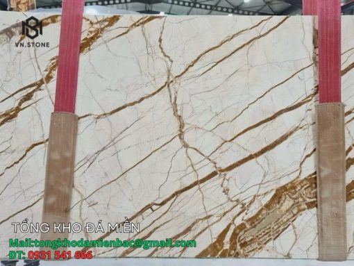 Đá ốp mặt tiền Marble Sky Gold