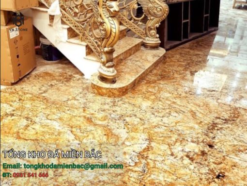 Đá granite solarius ốp cầu thang