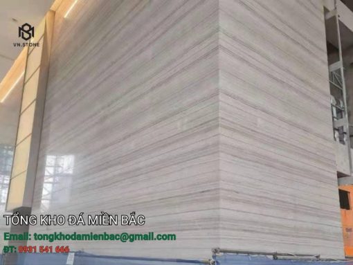 đá marble ốp mặt tiền màu vân xám gỗ