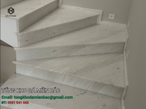 đá marble Polaris ốp cầu thang