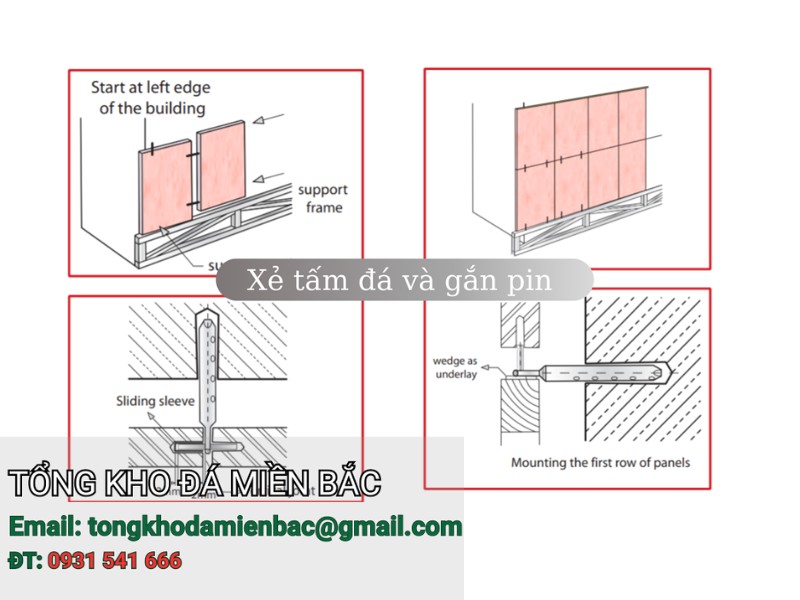 Phương pháp ốp đá mặt tiền 