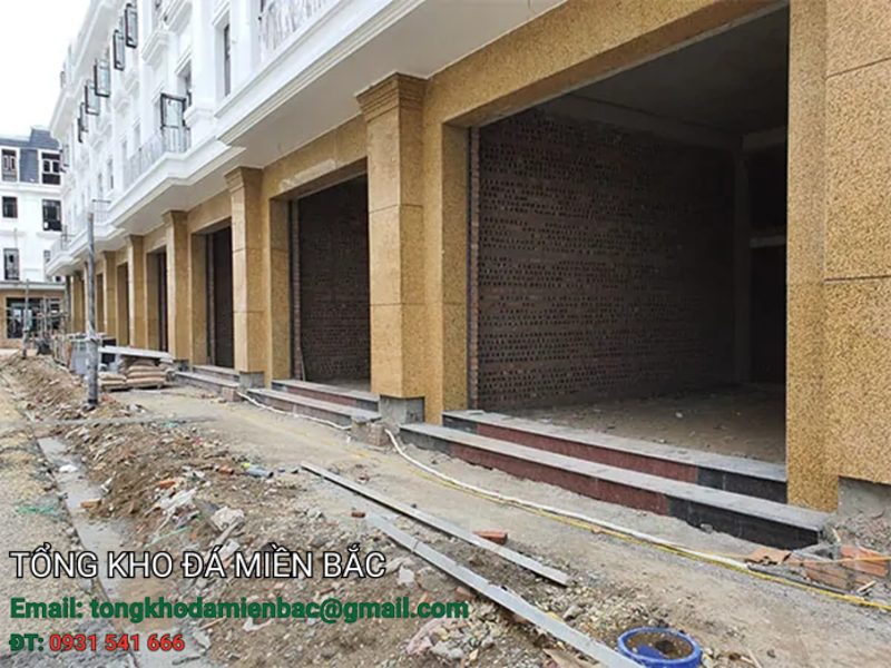đá hoa cương trang trí mặt tiền 