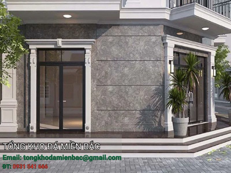 đá hoa cương trang trí mặt tiền 