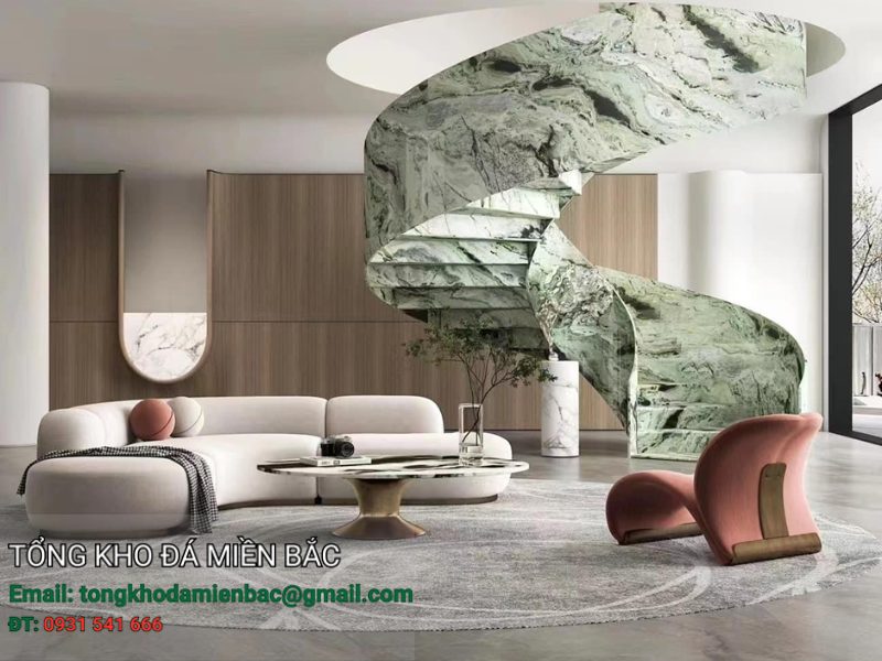 So sánh đá granite và đá marble cho cầu thang 