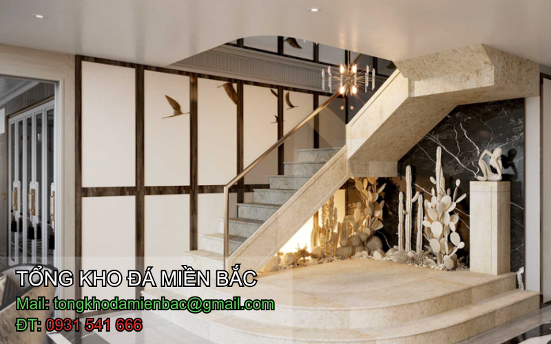 So sánh đá nhân tạo và đá tự nhiên ốp cầu thang
