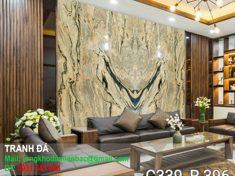 Tranh đá tự nhiên treo tường: Vẻ đẹp sang trọng từ thiên nhiên